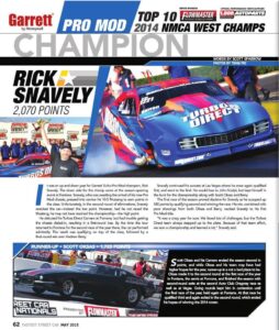Rick Snavely takes the 2014 NMCA WEST Pro Mod season CHAMPIONSHIP in the Turbos Direct Pro Mod '69 Camaro!