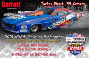 Rick Snavely WINS BIG at the 2015 NHRA Chevrolet Performance U.S. Nationals in Indy with the Turbos Direct Pro Mod Camaro!